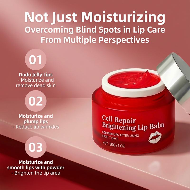 NovacaraX Dark Lip Balm - Lip Mask and Gloss Oil Exfoliating Moisturizing Nourishing Treatment for Smooth Soft Natural Pink Lips 2025 New Daily Nourishing Moisturizer