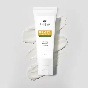 PHISYA Turmeric Face Cleanser with Niacinamide Hyaluronic Acid & Glutathione for Gentle Purification Soothing Moisturizing All  Types Daily Plant Extracts Toner Serum organic