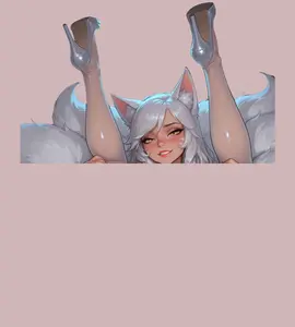 Ahri 7 Sticker – Kiss-Cut Vinyl Decal for Laptop & Hydro Flask, Full Body Sticker