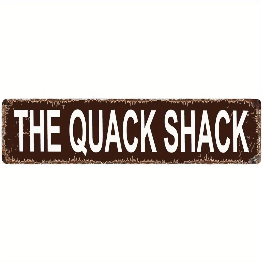 The Sign - Duck Waterfowl Chicken Coop Rustic Street Sign or Door Name Plate Plaque Home Pub Bar Wall Decor Retro Metal Tin Sign 16 X 4 Inch