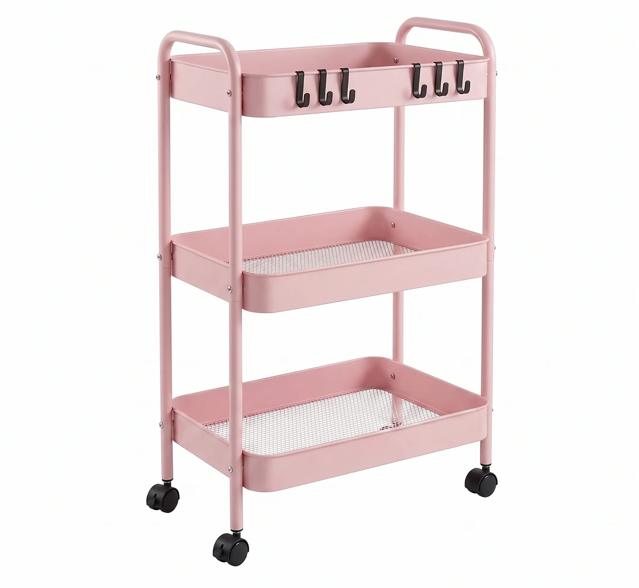 Multi-Purpose 3-Tier Rolling Storage Rack – Ideal for Kitchen, Living Room, Bathroom, Toilet, Baby Snacks & Daily Storage