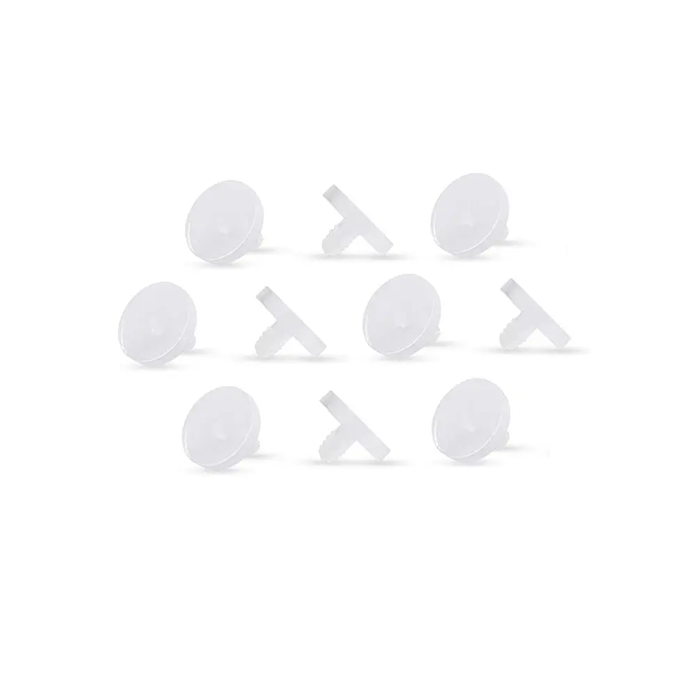 Set of 10 Clear Acrylic 4mm Dermal Anchor Retainer Tops Set of 10 Clear Acrylic 4mm Dermal Anchor Retainer Tops