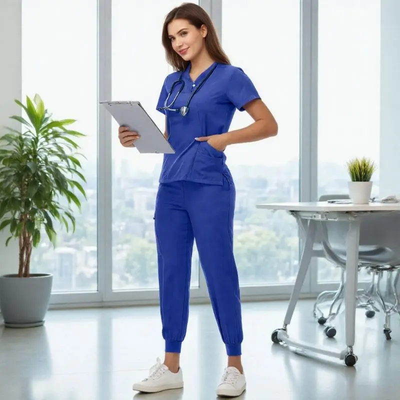 Elastic quick drying indigo blue women's