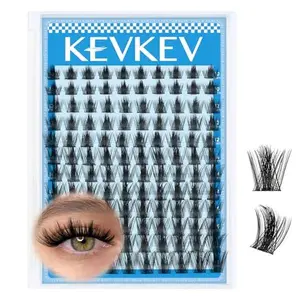 Lash Clusters California Sunset Manga Style Volume Soft 144Pcs 8-18mm Mix Eyelash Clusters DIY Lash Extension Ultra-Thin Band DIY Lashes (Fairy02)