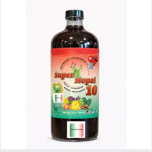 Supero Nopal 10 Reinforced with Magnesium B12 - Herbal Supplement with Nezule Guanabana Moringa & Melon Amargo