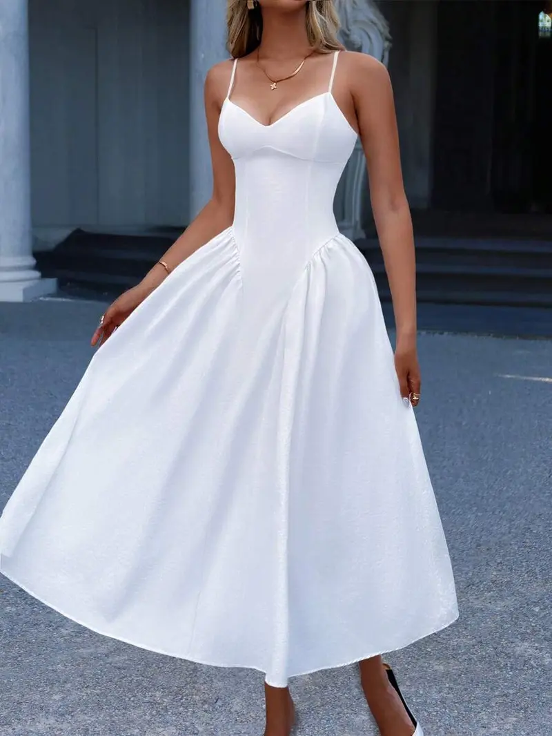 vince camuto a-line dress Adelina Satin A-Line Wedding Dress  Kira Nova Bridal  A & M Enterprises  Bridal