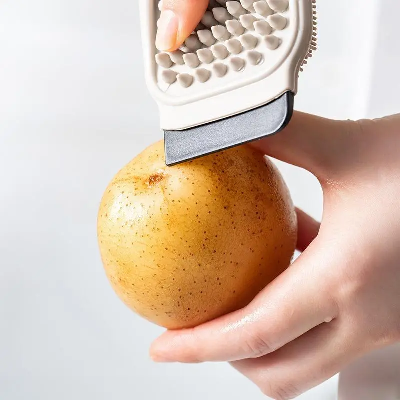 Fruit and Vegetable Cleaning Brush, Bendable Multifunctional Vegetable and Fruit Washing Tool