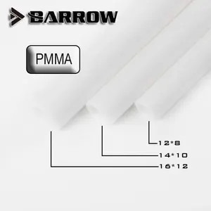 Barrow 16/12mm Acrylic Rigid HardTube (500mm) - White