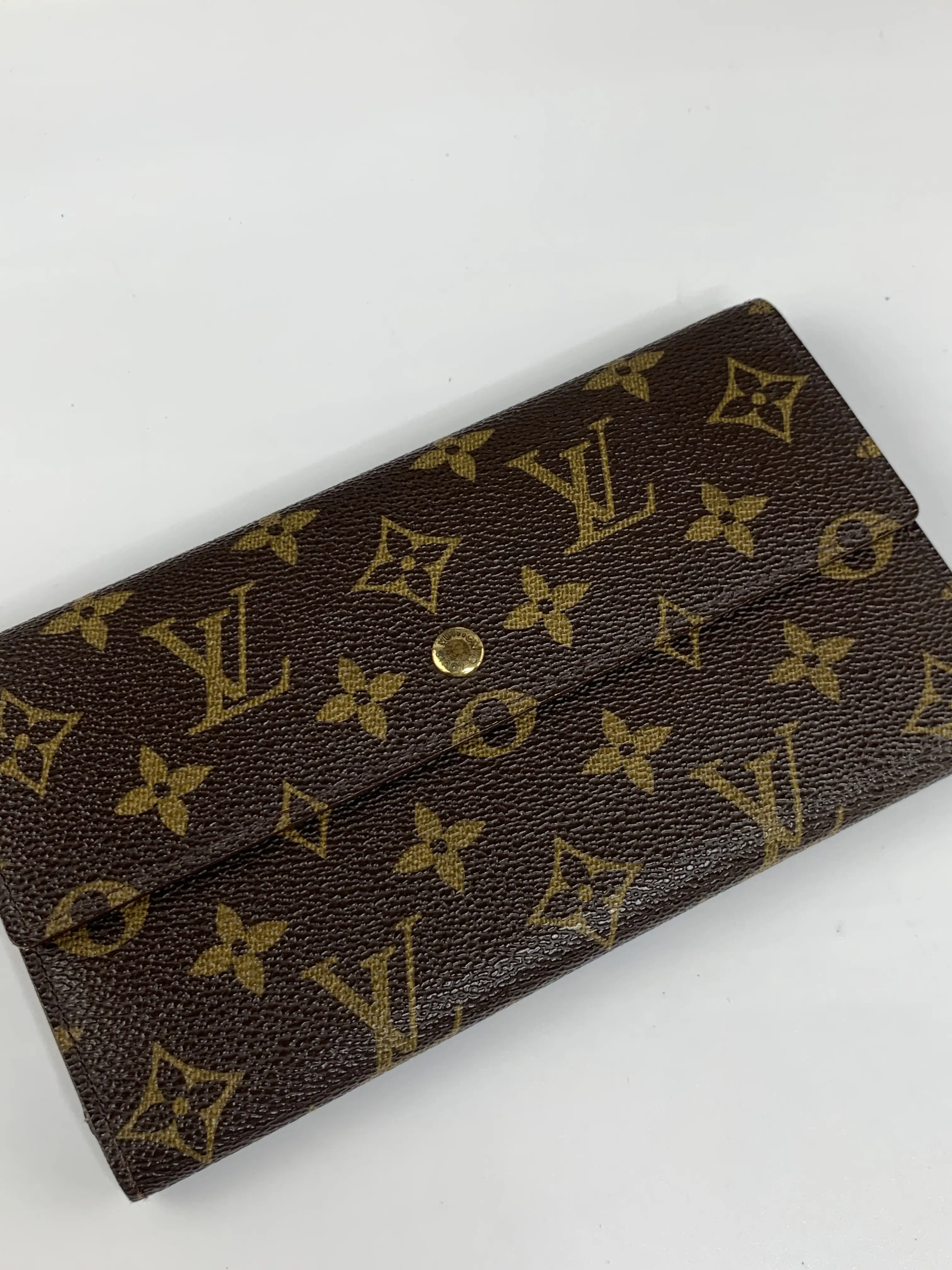 Pre-owned Louis Vuitton canvas Small Leather Goods International Wallet