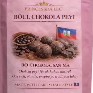 Boul Chokola Original Chocolate Balls 100% Cacao Made in Haiti Chokolat Peyi
