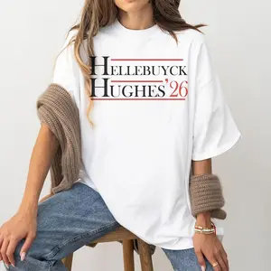 Hughes & Hellebuyck '26 - Team USA Retro Campaign, USA Olympic Gold Medal Hockey Connor Hellebuyck Save