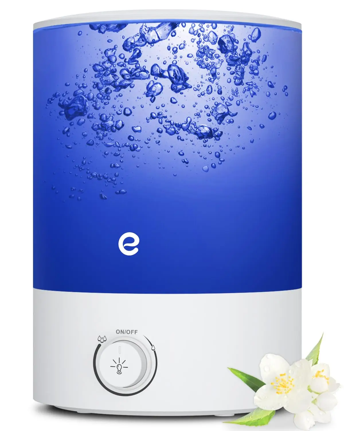 Cool Mist Humidifiers for Bedroom, Esemoil 2.5L Cool Mist Ultrasonic Air Humidifier with Top Fill Design & Quiet Operate, 360° Mist Nozzle, BPA Free,