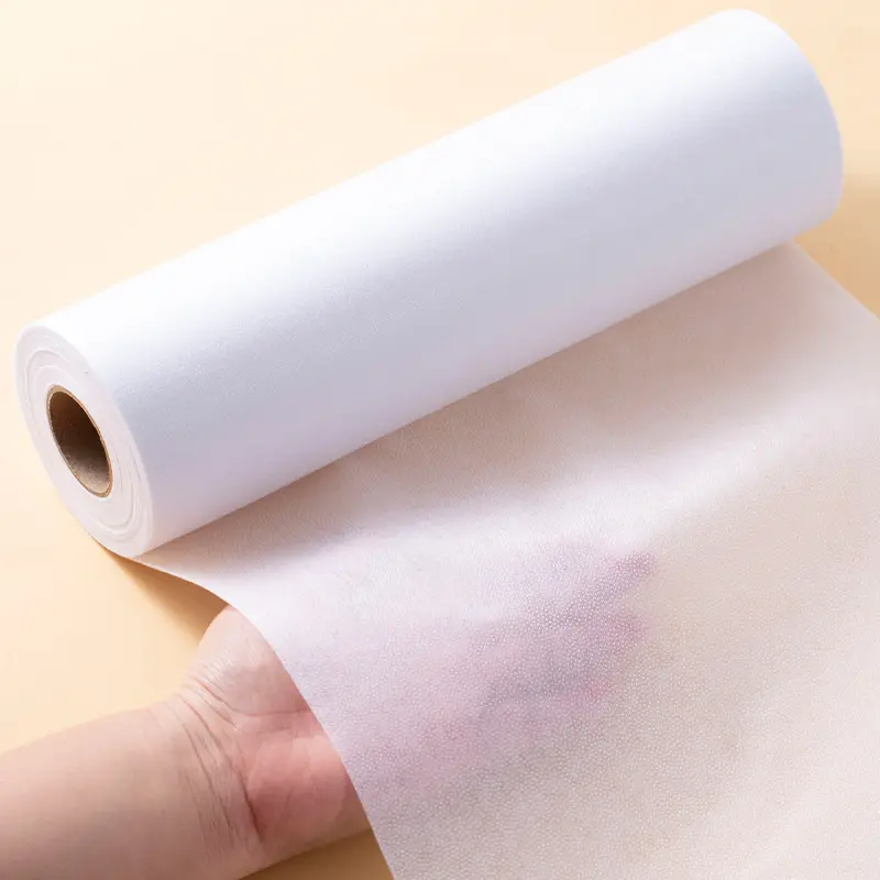 32yards Long Adhesive Interlining, 50g Medium Thickness Non-Woven Fabric Heat Bonding Long Lasting Bond, Iron-On Sewing Patch Single-Sided Glue Cloth Material, Self Adhesive, Adhesive Backed