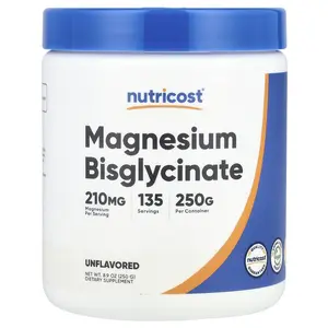 Nutricost Magnesium Bisglycinate, Unflavored, 8.9 oz (250 g)