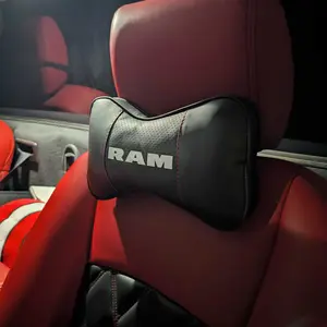 Car Seat Neck Pillow Headrest, 2pc/4pcs Seatbelt Shoulder Safety Pad Protector, Car Interior Kit, Compatible with Dodge RAM Truck Models 2014-2021