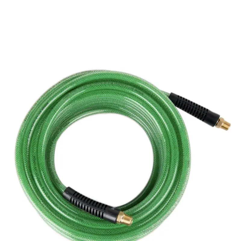 Metabo HPT Professional Grade Polyurethane Air Hose 50 Ft X 1/4 In Durable Green Hose for Efficient Air Compressor Use