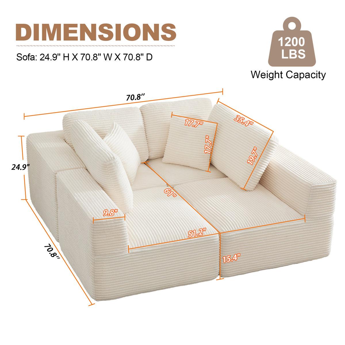Modular Sectional Cloud Couch for Living Room,Modern Boneless Couche Set with Plush Corduroy,Comfy Floor Sofa with Memory Foam,Stupendous U Shaped Sofa with Chaise,No Assembly Required、shaped sofa Modular Sectional Cloud Couch for Living Room,Modern Boneless Couche Set with Plush Corduroy,Comfy Floor Sofa with Memory Foam,Stupendous U Shaped Sofa with Chaise,No Assembly Required、shaped sofa