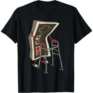 Old Gamer Retro Video Game Old Gamer T-Shirt   Graphic tees