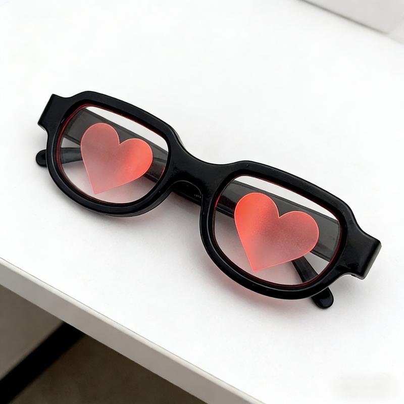 Funny Led Glowing Glasses Special Effect Luminous Glasses Heart Effect Lenses Cool Anime Flash Eye Glasses Sense Of Technology Eyewear For Party Fashion Accessories