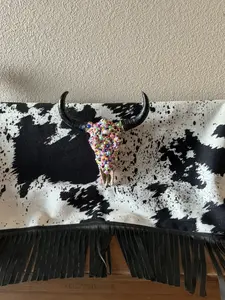 Rhinestone Bull Skull Nursery Decor