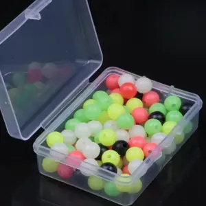 Glow in the Dark Round Fishing Float Beads Set High Brightness Night Fishing Accessories Saltwater Freshwater Universal Anti Drop Floats 100 200pcs Options Lure Fishing Gear Floating Beads Deep Sea Fishing Light Up Attractor Multi Size Glow Fishing