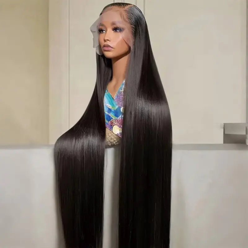Bling Hair 13x6 Lace Frontal Human Hair Wigs Brazilian Straight Lace Front Wigs for Black Women 13x4 Transparent Lace Wig Bleached Knots Nature Long Straight Hair Wig 180% Density Daily Hairstyle#blackfriday#WeeklyDeals