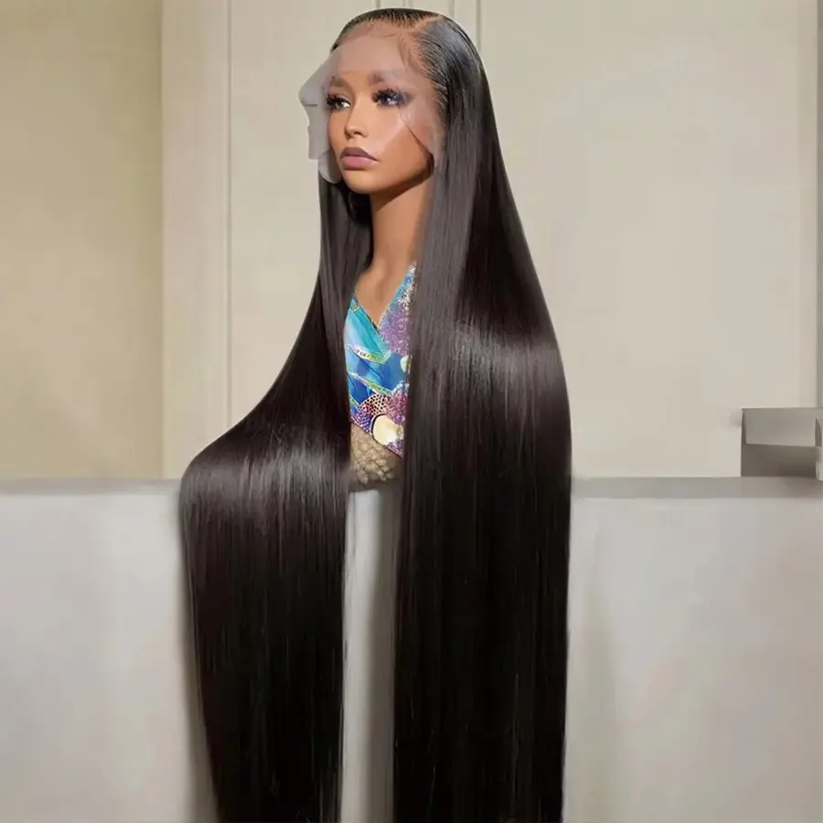 [32 Inch Only $129] Bling Hair 13x6 Lace Frontal Human Hair Wigs Brazilian Straight Lace Front Wigs For Black Women 13x4 Transparent Lace Wig Bleached Knots Nature Long Straight Hair Wig180% Density Summer Hairstyle#SummerWins#DealsForYouDeals#WeeklyDeals