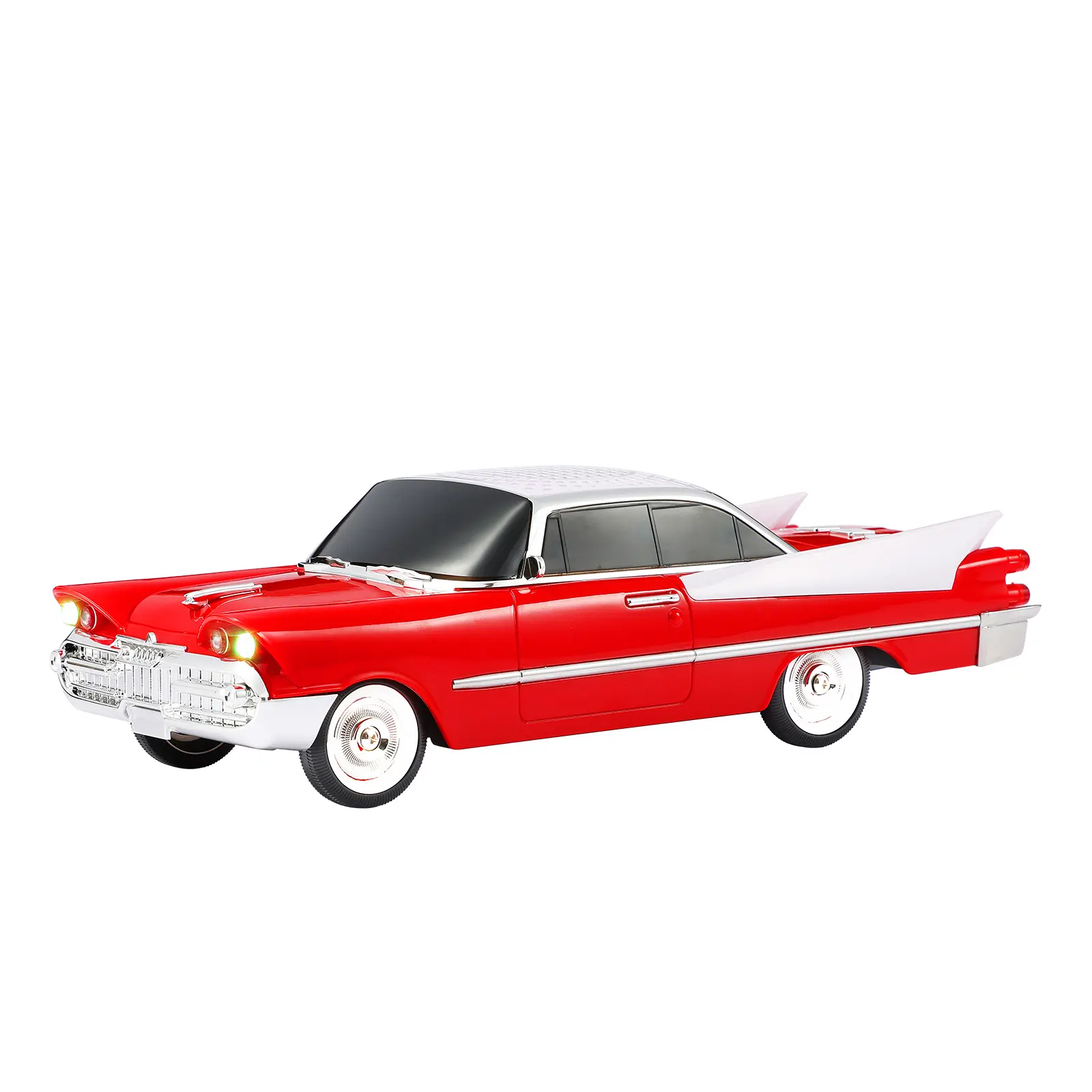 WSTER WS-1965 Classic Muscle Car Replica True Bluetooth Speaker - LED Lights, Rechargeable Battery, USB Type-C, Aux Input, Wireless Stereo Audio, 2-Way ABS Build, 50Hz-18kHz Range - Portable Audio Device for Car Lovers, Vintage Iconic Christmas Gift
