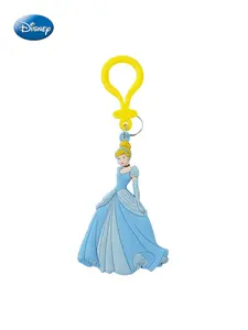 ​​1PC Disney Officially Licensed Cinderella Soft Touch Keychain, Elegant Bag Clip & Key Ring - Stylish Accessory Gift for Friends & Family​​
