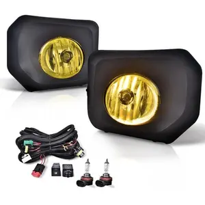 Fit For 2016-2021 Toyota Tacoma Yellow Lens Fog Lights Driving Bumper Lamps Kit