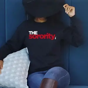 Delta Sigma Theta Sweatshirt | "THE Sorority" Black Women's Tee
