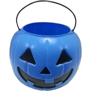 Halloween Pumpkin Jack O' Lantern Candy Bucket