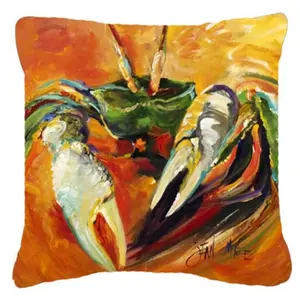212 MAIN Small Orange Crab Polyester Fabric Decorative Pillow - Fade-Resistant Indoor/Outdoor Cushion, Outdoor Cushion Covers, Bedroom Decorative Accessories with Artistic Print