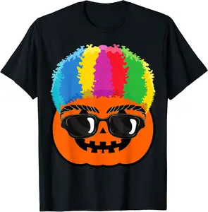 Pumpkin Clown Funny Halloween Costume Men Women Kid Boy Girl T-Shirt - Logantre Shop 91B09C4TCWHC