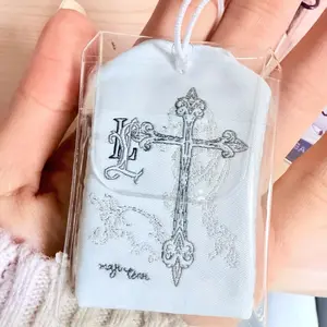Anime DEATH NOTE L·Lawliet Cosplay Keychain Embroidered Sachet Backpack Pendant Keyring Hanging Ornament