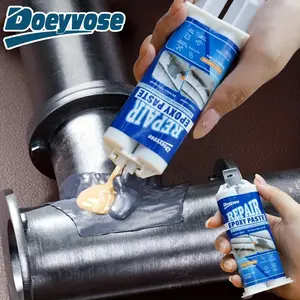 RV Exhaust Pipe Crack Repair Kit, Car Exhaust Pipe Crack Sealant, Quick Curing AB Type Epoxy Resin Sealant, Suitable for RV Bathroom, Kitchen Water Pipe Scene, Seal Glue Bond