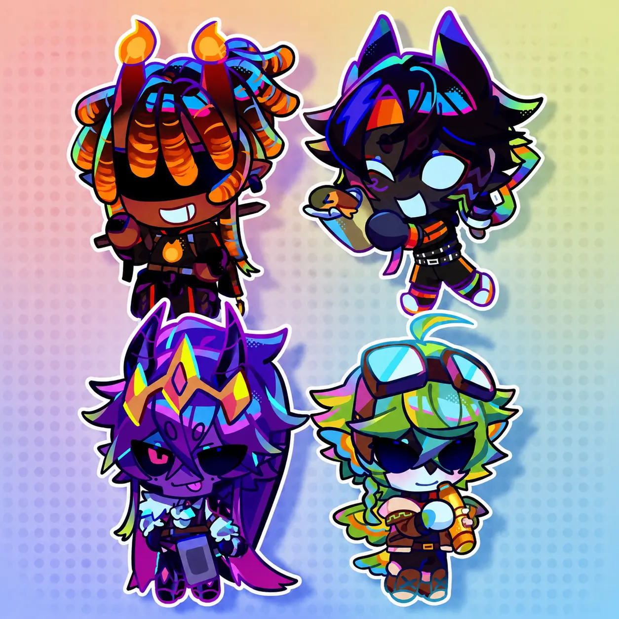 Unstable Universe Acrylic Keychain - Unstable SMP MCYT FlameFrags ParrotX2 Wemmbu SpokeIsHere Acrylic Charms - Kawaii, Cute Keyring Accessory, Fun Charm For Backpack Or Purse | High Quality and Customer Favorite Items