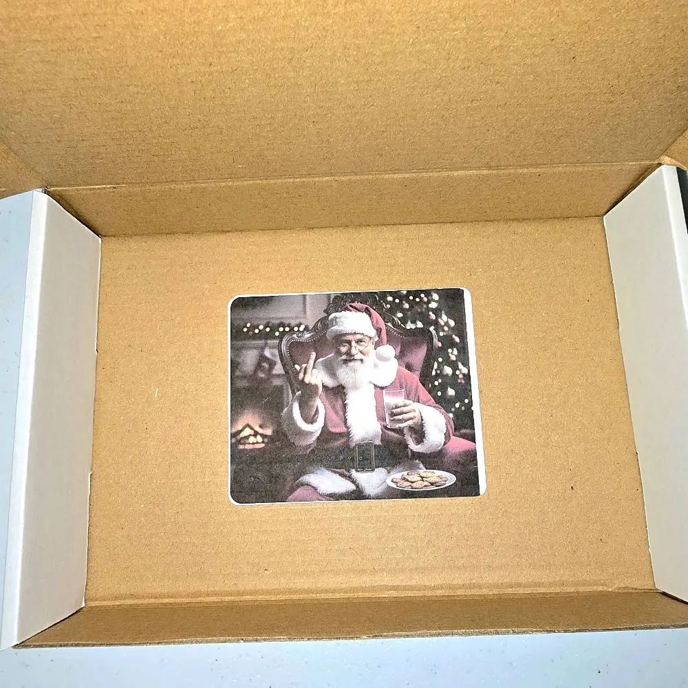 Prank Christmas Middle Finger Anonymously Sent to Your Friend, Ex, Family Funny Gag Gift