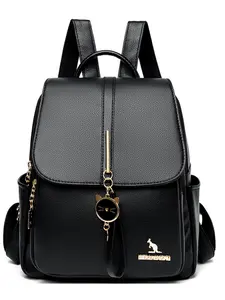 Simple Fashion Women's Shoulder Bag, Large Capacity School Backpack, Laptop Compartment, Portable Lightweight, Suitable for Students Office Commute