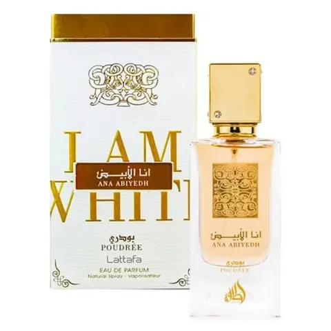 Ana Abiyedh Poudree by Lattafa Perfumes for Women Eau de Parfum Spray, 2.0 Ounce / 60 ml - Women's Fragrance Aroma Cologne