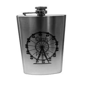 8oz Carny Power Stainless Steel Flask