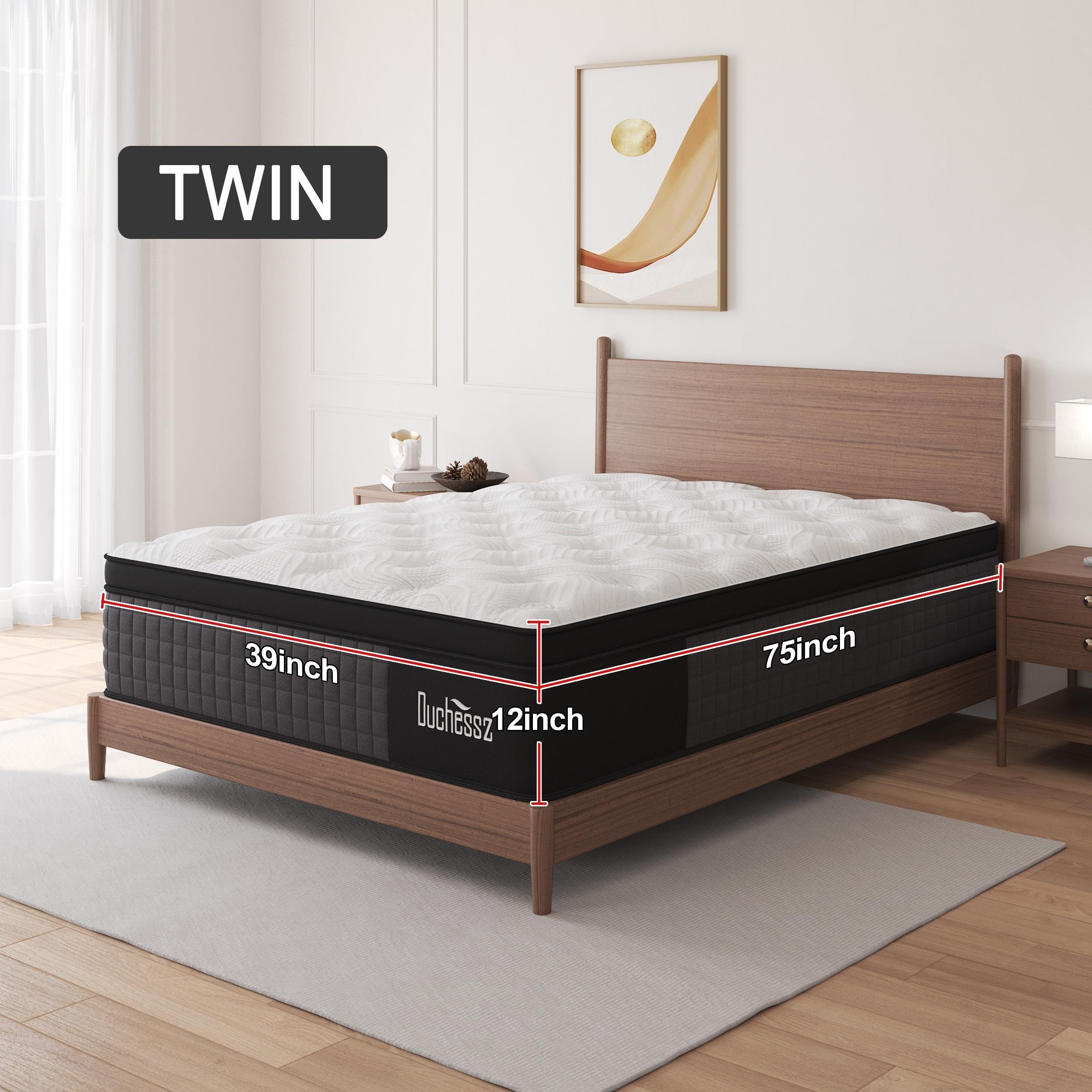 Duchess 10"12"14" Twin Full Queen King Size Mattress In A Box Hybrid Pocket Spring Gel Memory Foam, Motion Isolation Medium Firm Duchess 10"12"14" Twin Full Queen King Size Mattress In A Box Hybrid Pocket Spring Gel Memory Foam, Motion Isolation Medium Firm