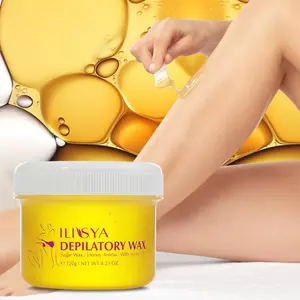Honey Sugar Wax with Jojoba for Hair Removal, Quick Body Care Hair Removal Wax, Suitable for All Skin Types, Body Hair Removal Products for Daily Use