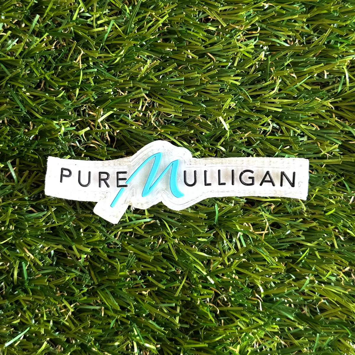 Pure Mulligan 3D Raised Face Golf Morale Patch for Golfers - Golf Course Embroidery Badge, Raised Textured Velcro Hook Backing, Premium Texture Sewing Supply for Instant Attachment