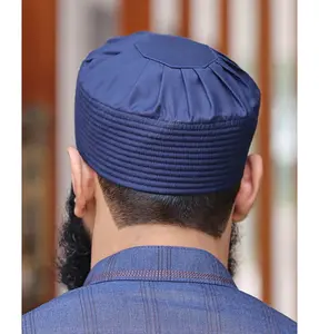 Men's Soft Islamic Turban Kufi - Navy