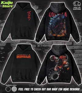 [COLLECTON] Godzilla King of the Monsters Comic Graphic Tee Gojira Japanese Manga Art Vintage Bootleg Acid Wash Heavyweight Boxy Fit Premium Cotton Streetwear