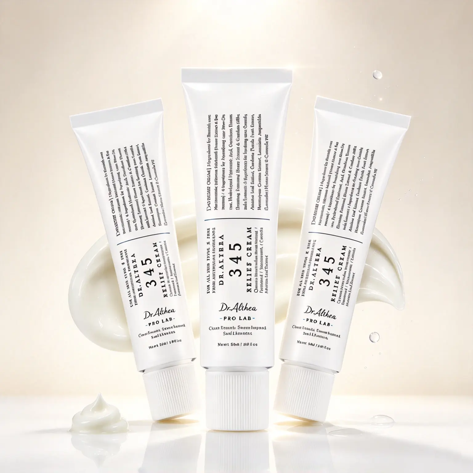 3 PCs Dr. Althea 345 Soothing Face Cream - Daily Facial Moisturizer, Acne-Soothing, Moisturizing and Repairing, Reduces Blemishes and Dark Spots, Korean Skincare, Suitable for All Skin Types, 1.69 oz