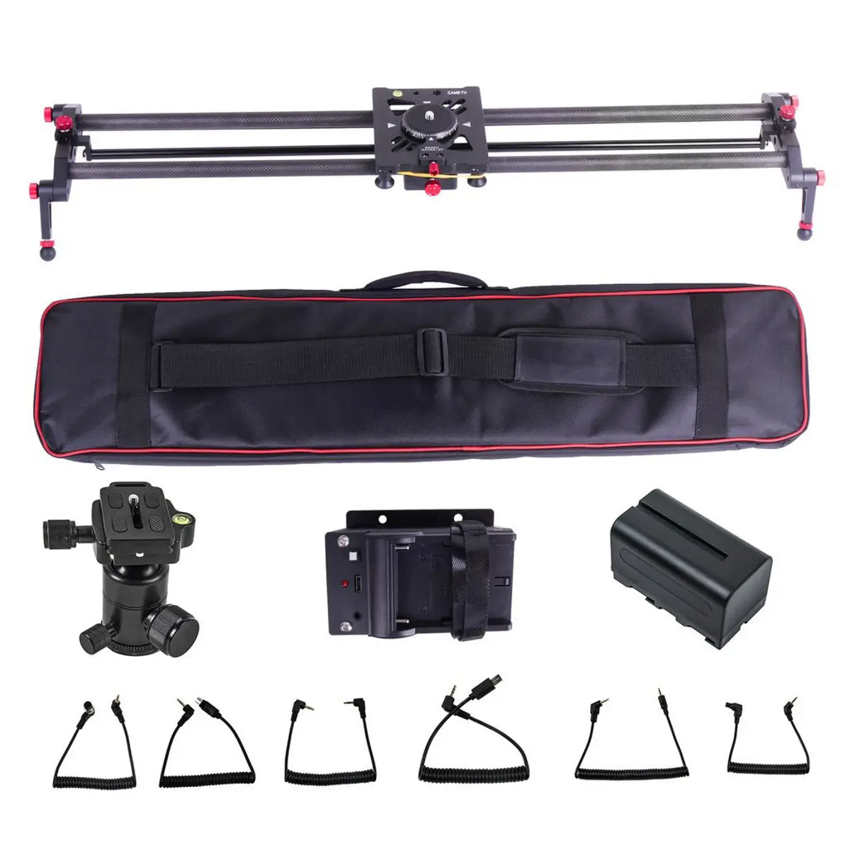 Came-TV 100cm Aluminium Camera Parallax Slider, Motorized Bluetooth-Enabled Adjustable Camera Equipment & Accessories, Durable
