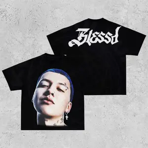 Blessd (El Bendito) Unisex Big Face Heavy Cotton Tee