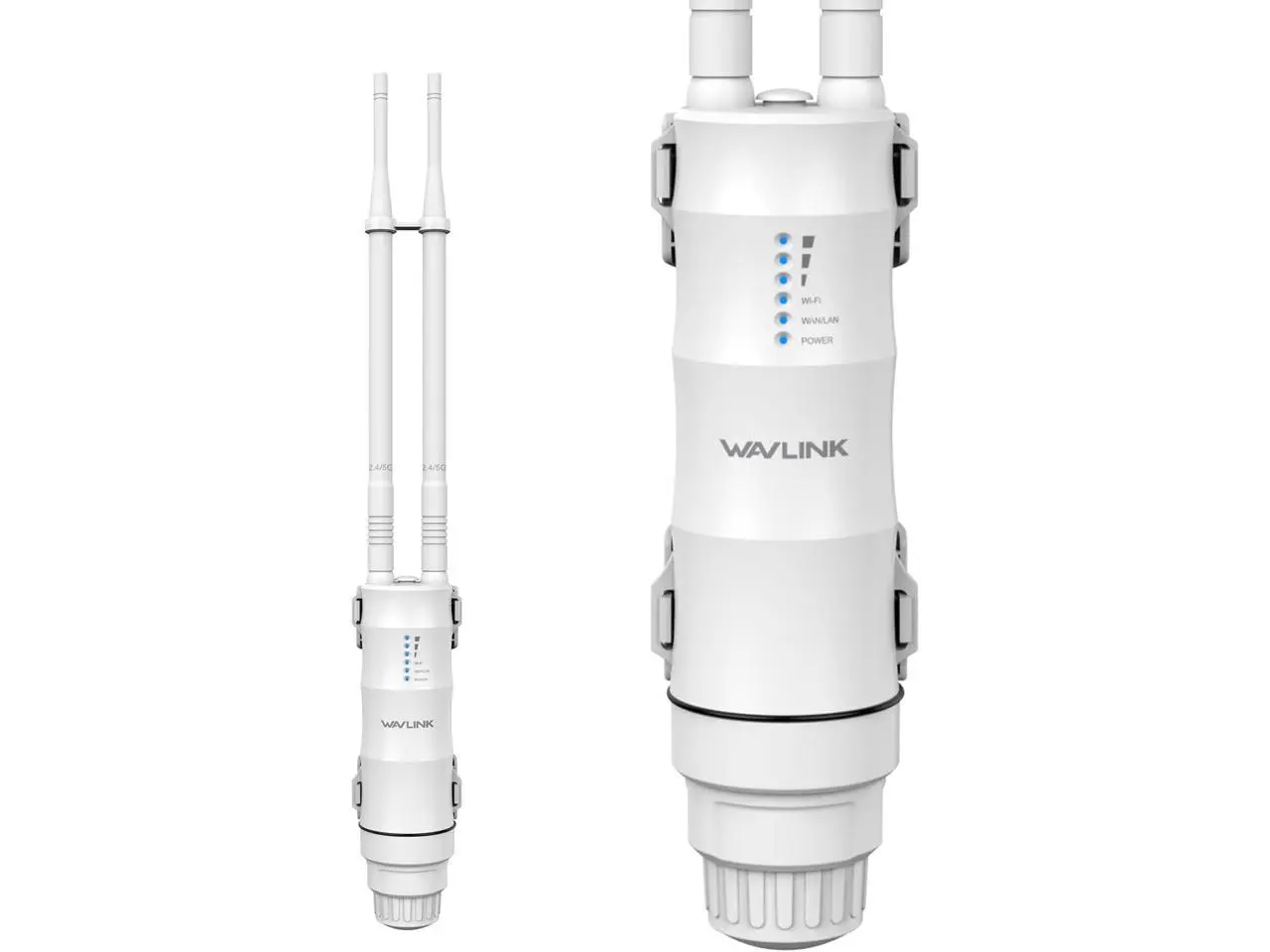 WAVLINK AC1200 Outdoor Long Range WiFi Extender/Wireless Access Point with Active/Passive POE,WAN/LAN Port,IP67 Waterproof, Dual Band 5G+2.4G, 2x7dBi Antennas,Supports Router/AP/Repeater Modes